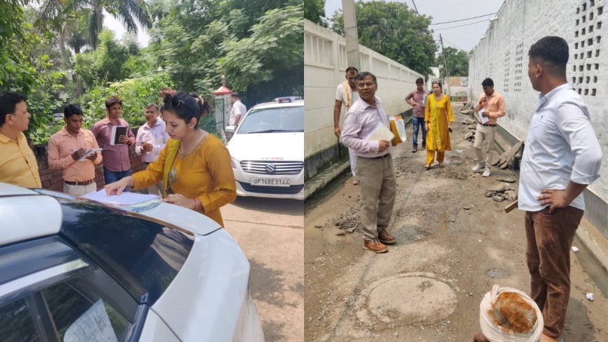 ग्रेटर नोएडा प्राधिकरण एसीईओ ने सैनी और मिलक लच्छी गांव में जलापूर्ति व्यवस्था का लिया जायजा