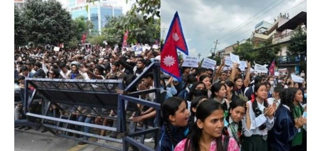 नेपाल में सोशल मीडिया बैन के खिलाफ युवाओं का उग्र प्रदर्शन, संसद में घुसने की कोशिश और कर्फ्यू लागू