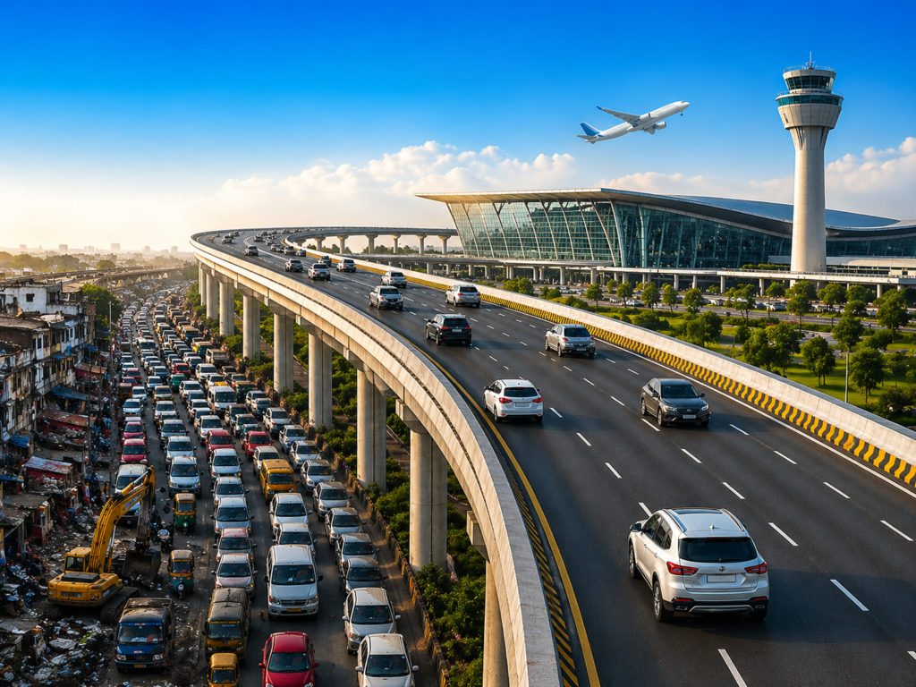 नोएडा एयरपोर्ट जाने वालों के लिए बड़ी खुशखबरी: तिलपता के जाम से मिलेगा छुटकारा, बनेगा 5km लंबा 6-लेन एलिवेटेड रोड