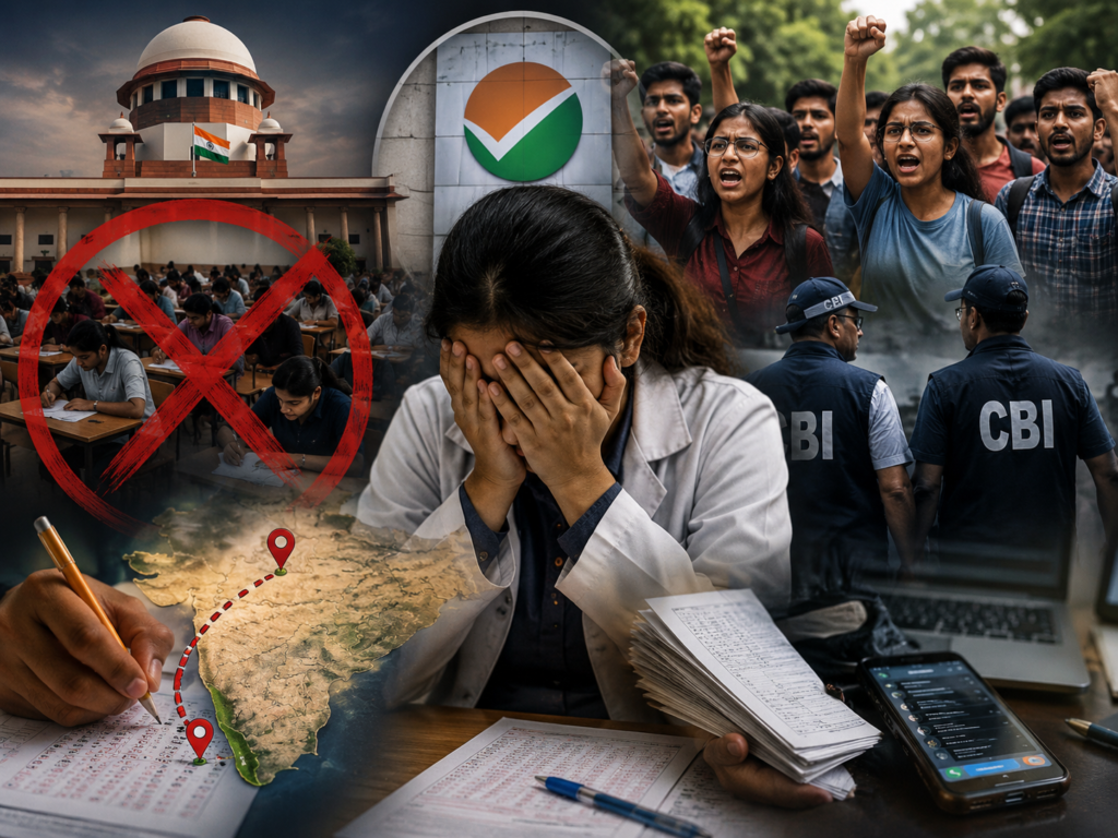 NEET 2026 रद्द: पेपर लीक के आरोपों के बाद NTA ने मानी गलती, अब CBI करेगी जांच; जानें केरल से सीकर तक कैसे फैला ‘क्वेश्चन बैंक’