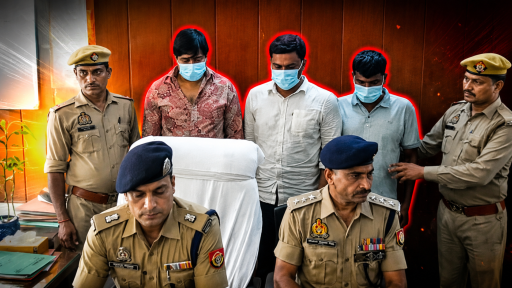 ग्रेटर नोएडा: पुलिस और हथियार तस्करों के बीच मुठभेड़, 3 गिरफ्तार; भारी मात्रा में असलाह बरामद