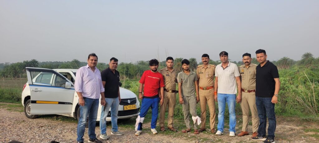 ग्रेटर नोएडा: पैरामाउंट सोसायटी में लूटपाट करने वाले बदमाशों से पुलिस की मुठभेड़, 2 लुटेरे घायल; ज्वेलरी और कार बरामद