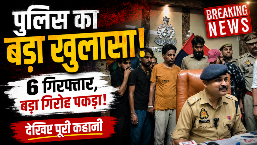 मेरठ: अवैध असलहा फैक्ट्री का भंडाफोड़, मकान में बन रही थी मौत की खेप; 6 गिरफ्तार