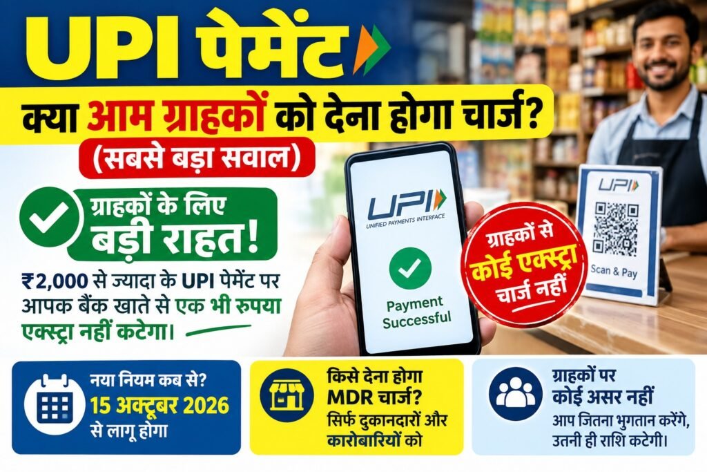 UPI पेमेंट पर ₹2,000 से ऊपर चार्ज? जानिए क्या है नए नियमों का पूरा सच, ग्राहकों पर पड़ेगा या नहीं असर